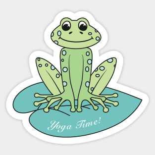 Frog yoga Sticker